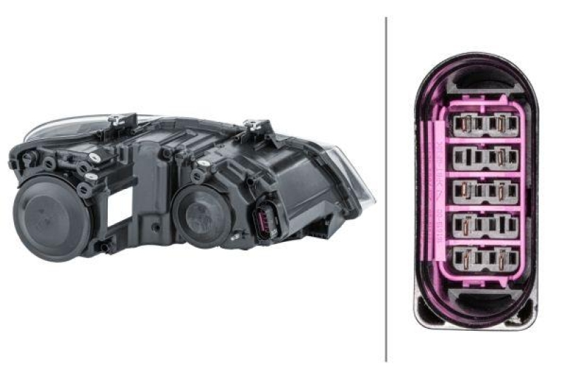 HELLA 1EE 247 051-091 Heckscheinwerfer links Halogen VW