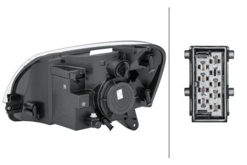 HELLA 1EG 010 196-021 Heckscheinwerfer rechts Halogen CITROEN