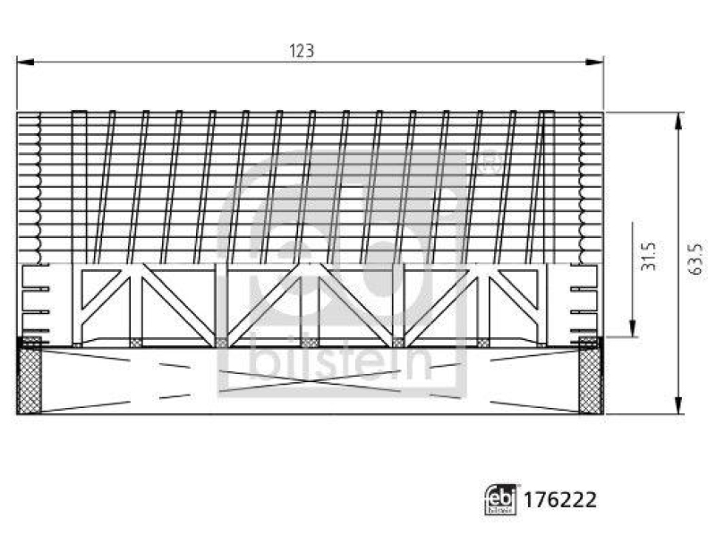 FEBI BILSTEIN 176222 &Ouml;lfilter mit Dichtring f&uuml;r VW-Audi