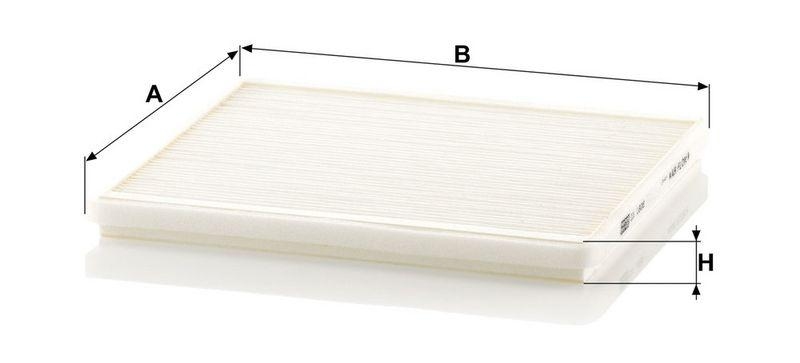 MANN-FILTER CU 1828 Innenraumluftfilter f&uuml;r Toyota