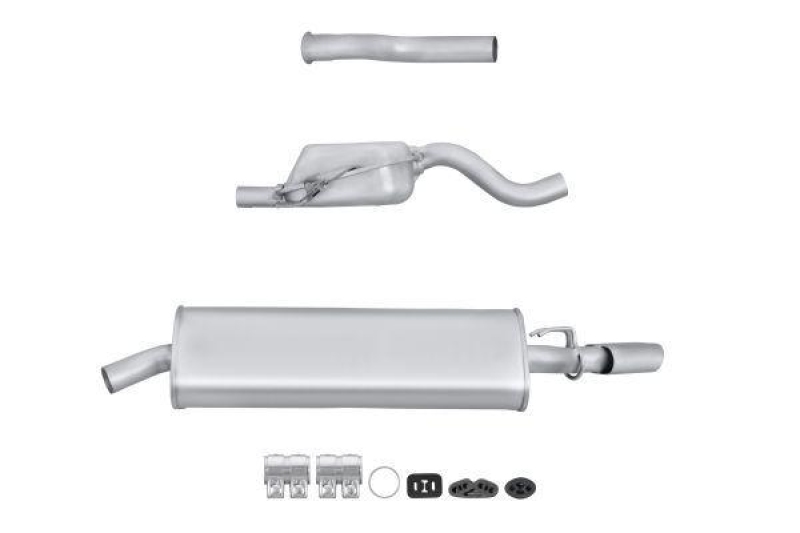 HELLA 8LD 366 026-531 Endschalldämpfer ALFA ROMEO