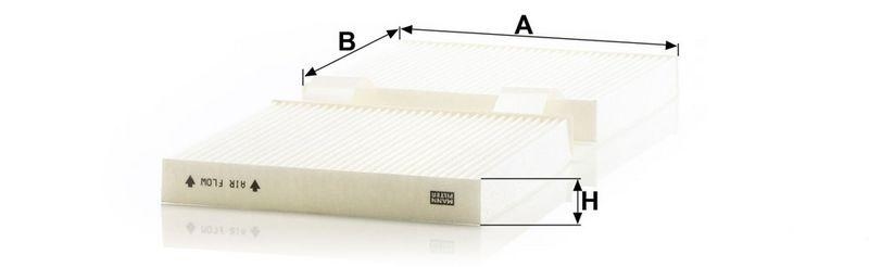 MANN-FILTER CU 19 004 Innenraumluftfilter f&uuml;r BMW