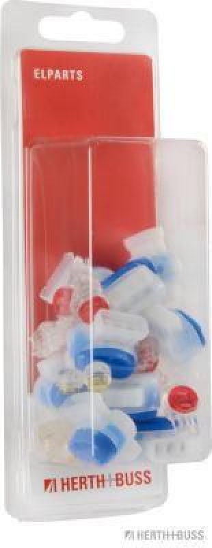 HERTH+BUSS 50252595066 Leitungsverbindersatz 2 & 3-polig, 10x gelb, 10x rot, 10x blau