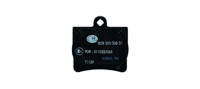 HELLA 8DB 355 008-311 Bremsbelagsatz, Scheibenbremsbelag f&uuml;r MB