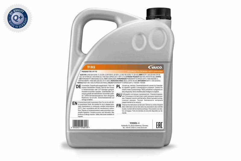 VAICO V60-0224 Automatikgetriebeöl Tf DSG® 5 L