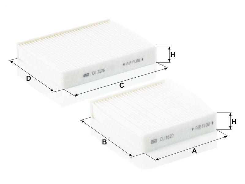 MANN-FILTER CU 21 000-2 Innenraumluftfilter f&uuml;r PSA