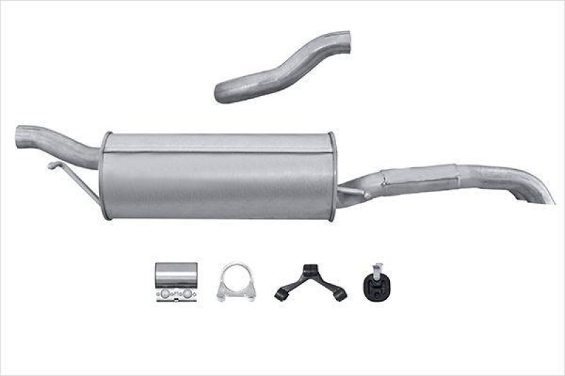 HELLA 8LD 366 026-641 Endschalldämpfer AUDI