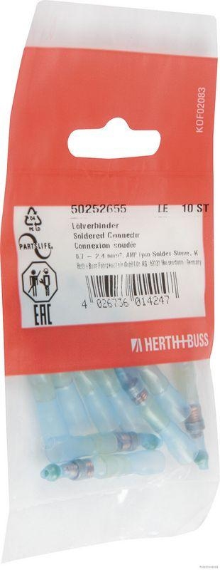 HERTH+BUSS 50252655 L&ouml;tverbinder 0,7 - 2,4 mm&sup2;, AMP Tyco Solder Sleeve, Kabelendh&uuml;lse