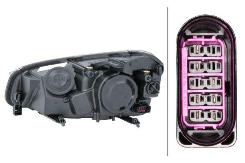 HELLA 1EJ 009 587-621 Heckscheinwerfer rechts Halogen FORD