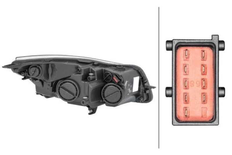 HELLA 1EJ 009 630-311 Heckscheinwerfer links Halogen OPEL