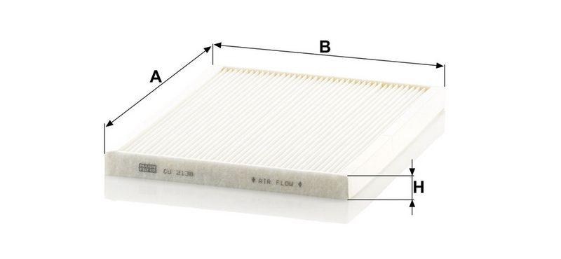MANN-FILTER CU 2138 Innenraumluftfilter f&uuml;r Suzuki
