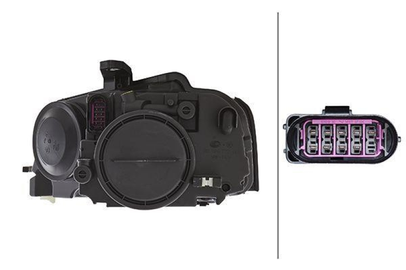 HELLA 1EJ 009 648-021 Heckscheinwerfer rechts Halogen AUDI