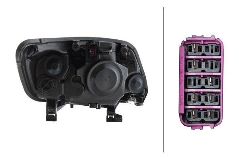 HELLA 1EJ 009 696-711 Heckscheinwerfer links Halogen FORD