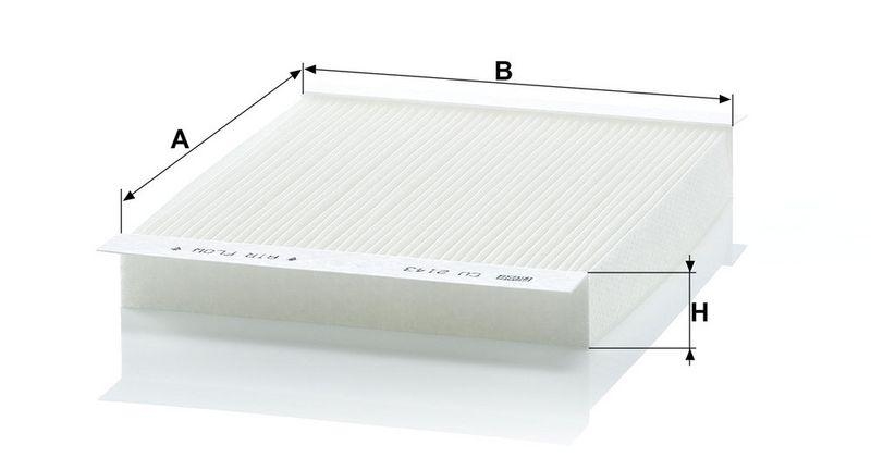 MANN-FILTER CU 2143 Innenraumluftfilter f&uuml;r Opel