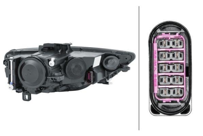 HELLA 1EJ 010 740-071 Heckscheinwerfer links Halogen AUDI