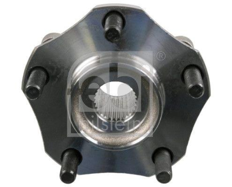 FEBI BILSTEIN 176248 Radlagersatz mit Radnabe, ABS-Impulsring und Achsmutter f&uuml;r NISSAN