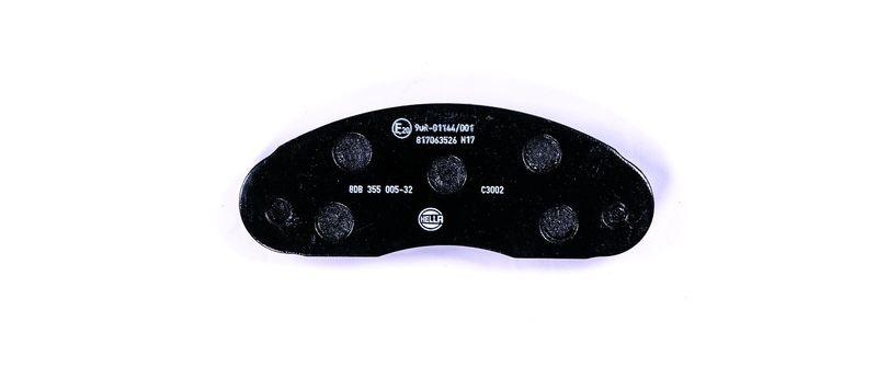 HELLA 8DB 355 005-321 Bremsbelagsatz, Scheibenbremsbelag f&uuml;r NISSAN