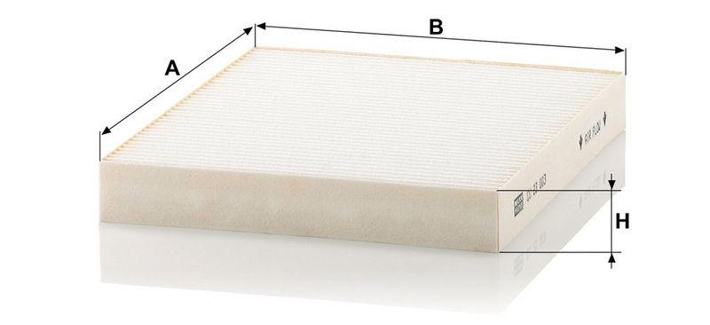 MANN-FILTER CU 23 003 Innenraumluftfilter f&uuml;r Chrysler