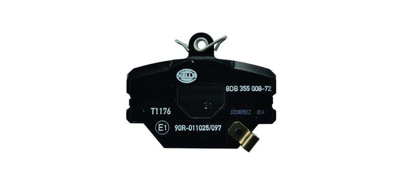 HELLA 8DB 355 008-721 Bremsbelagsatz, Scheibenbremsbelag f&uuml;r SMART