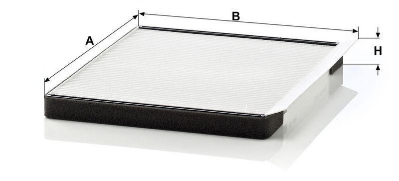 MANN-FILTER CU2331 Filter Innenraumluft