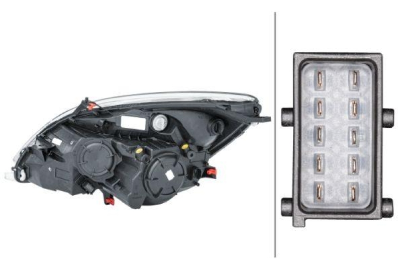 HELLA 1EJ 354 676-021 Heckscheinwerfer rechts Halogen OPEL