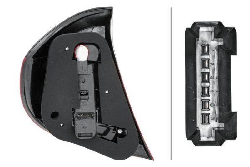 HELLA 2VP 008 031-061 Heckleuchte rechts Halogen MB