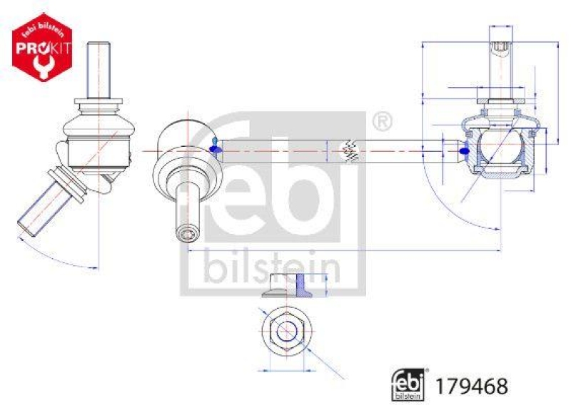 FEBI BILSTEIN 179468 Verbindungsstange f&uuml;r Tesla