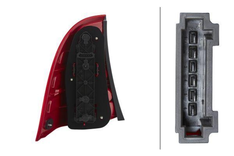 HELLA 2VP 008 048-061 Heckleuchte rechts Halogen MB