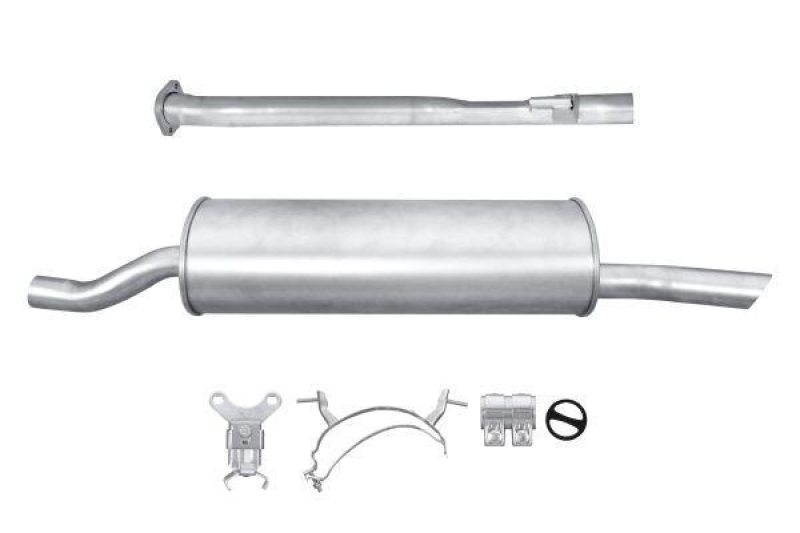 HELLA 8LD 366 026-921 Endschalldämpfer BMW