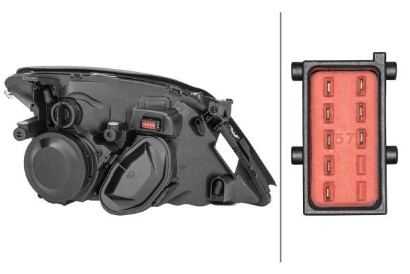 HELLA 1EL 008 320-071 Heckscheinwerfer links Halogen OPEL