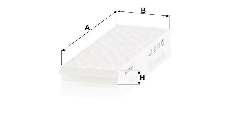 MANN-FILTER CU 25 008-2 Innenraumluftfilter f&uuml;r Hyundai