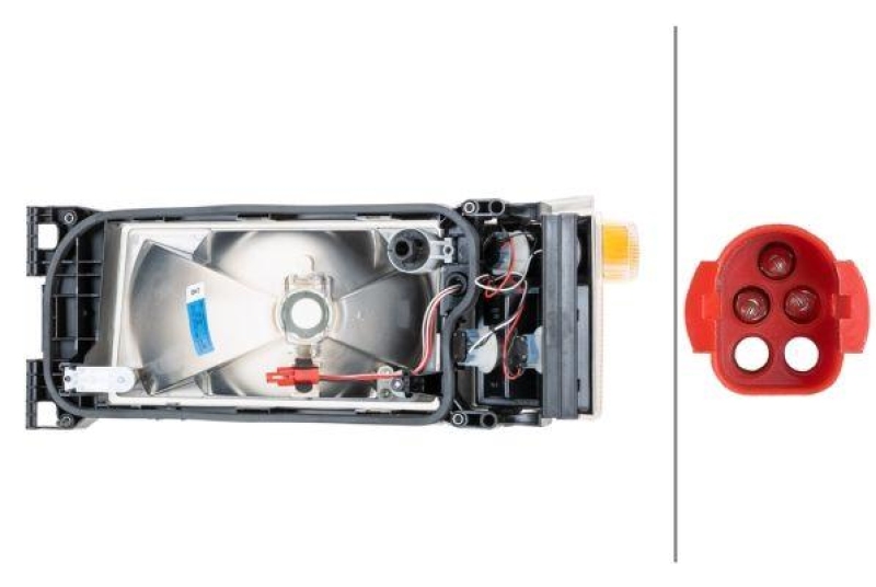 HELLA 1EG 007 150-101 Heckscheinwerfer rechts Halogen SCANIA