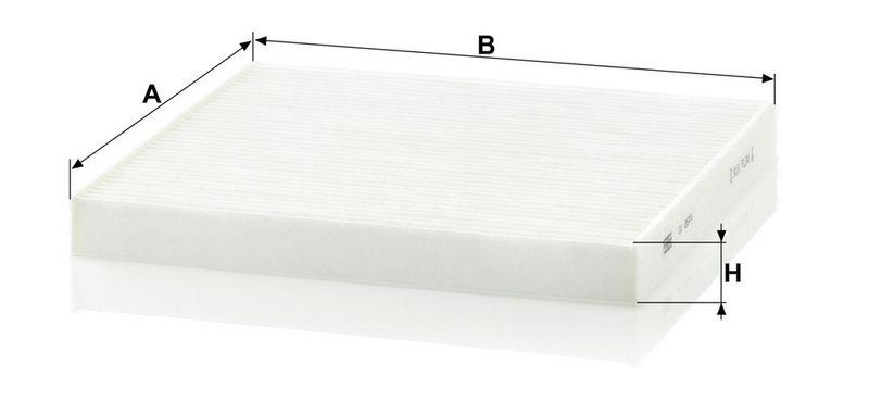 MANN-FILTER CU 2544 Innenraumluftfilter f&uuml;r Fiat Gruppe
