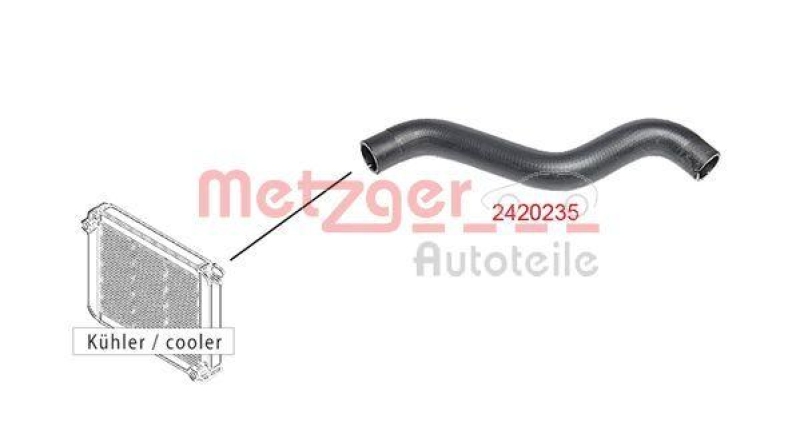 METZGER 2420235 K&uuml;hlerschlauch f&uuml;r FIAT