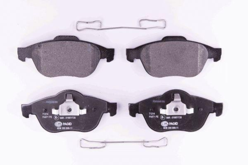 HELLA 8DB 355 009-111 Bremsbelagsatz, Scheibenbremsbelag f&uuml;r RENAULT