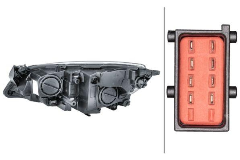 HELLA 1EG 010 011-381 Heckscheinwerfer rechts Halogen OPEL