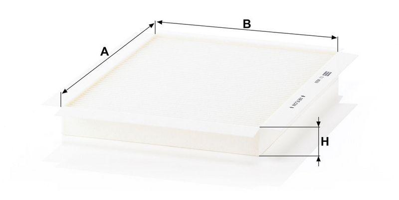 MANN-FILTER CU 2622 Innenraumluftfilter f&uuml;r Opel