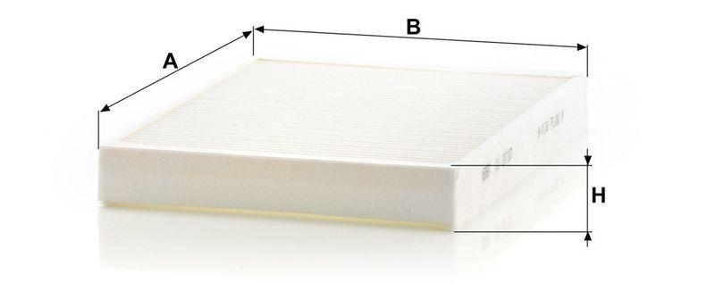 MANN-FILTER CU 2733 Innenraumluftfilter f&uuml;r Volvo