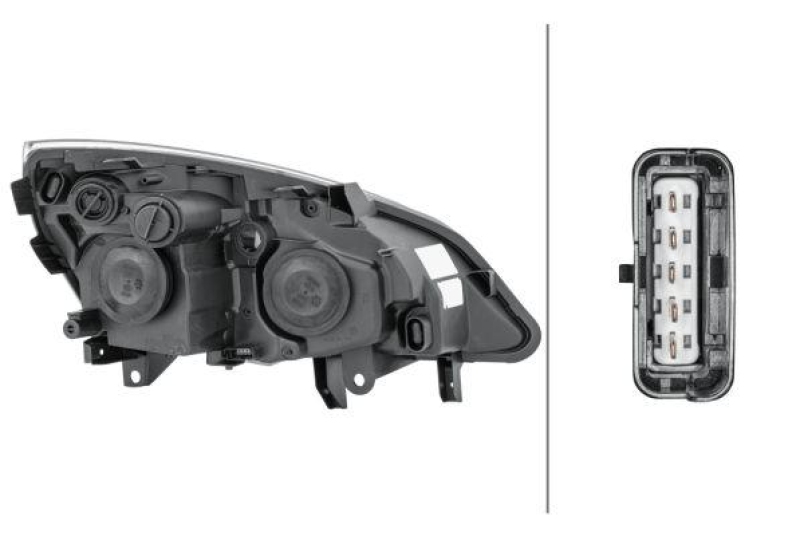 HELLA 1EL 009 447-091 Heckscheinwerfer links Halogen RENAULT