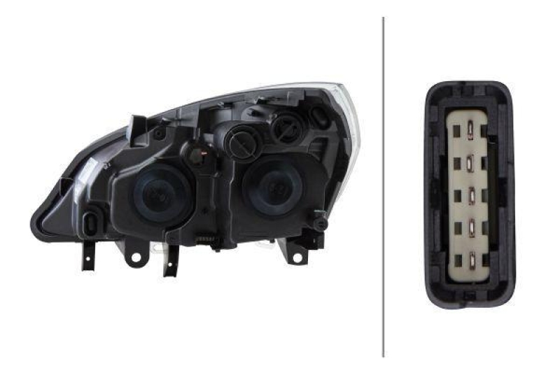 HELLA 1EL 009 447-101 Heckscheinwerfer rechts Halogen RENAULT