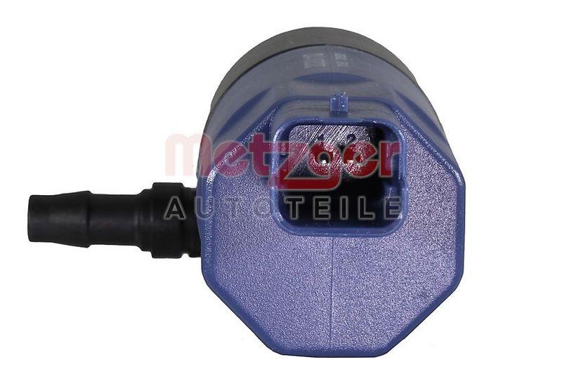 METZGER 2220110 Waschwasserpumpe, Scheinwerferreinigung für CITROEN/FIAT/LANCIA/PEUGEOT/RENAULT vorne
