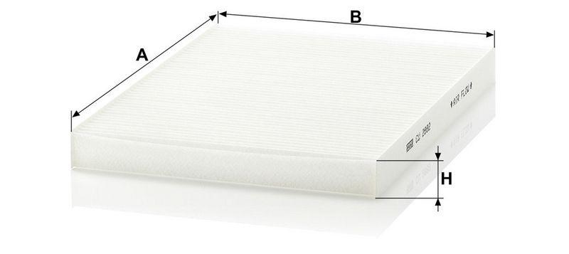 MANN-FILTER CU 2882 Innenraumluftfilter f&uuml;r VW