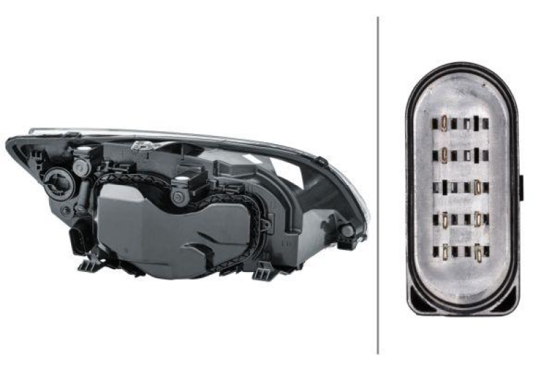 HELLA 1EL 010 201-051 Heckscheinwerfer links Halogen FORD