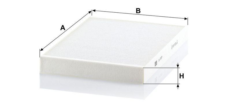 MANN-FILTER CU 3037 Innenraumluftfilter f&uuml;r VW