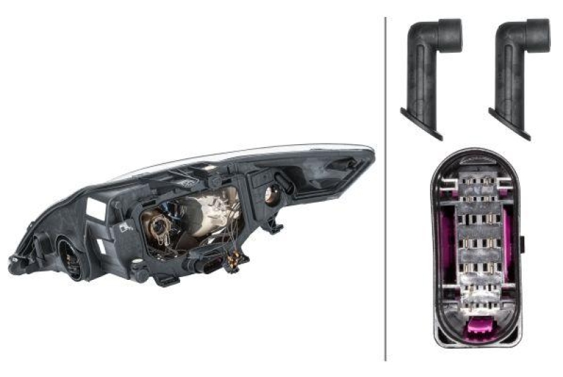 HELLA 1ZL 010 541-081 Heckscheinwerfer rechts Halogen FORD