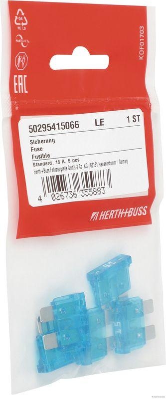 HERTH+BUSS 50295415066 Sicherung Standard, 15 A, 5 pcs