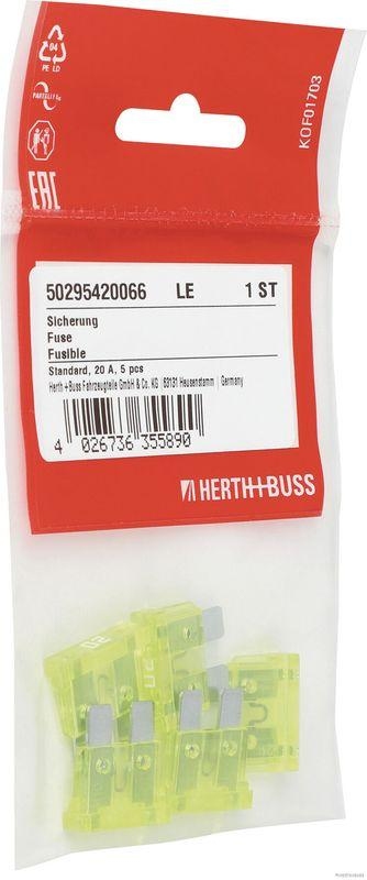 HERTH+BUSS 50295420066 Sicherung Standard, 20 A, 5 pcs