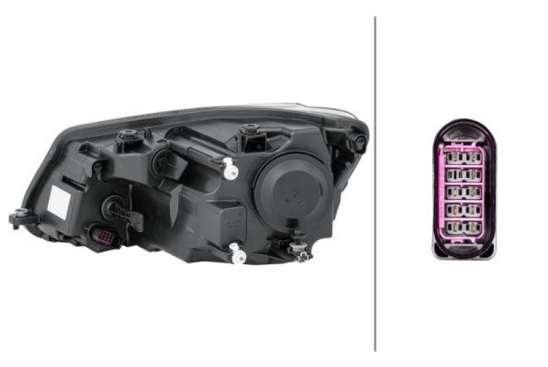 HELLA 1EL 010 551-021 Heckscheinwerfer rechts Halogen VW