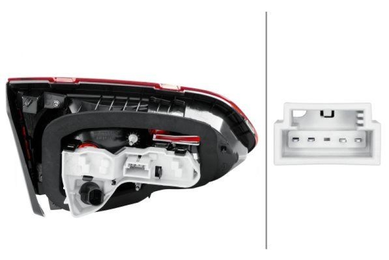 HELLA 2TZ 011 978-121 Heckleuchte rechts Halogen VW