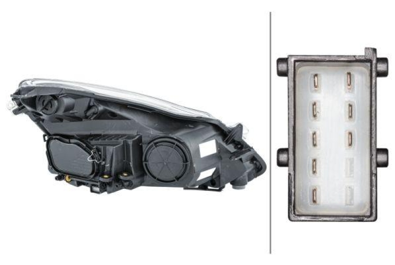 HELLA 1EG 354 534-011 Heckscheinwerfer links Halogen OPEL